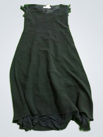 Jones New York Black Ruffled Petite Dress