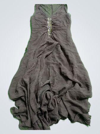 Unbranded Beaded V-Neck Maxi Dress