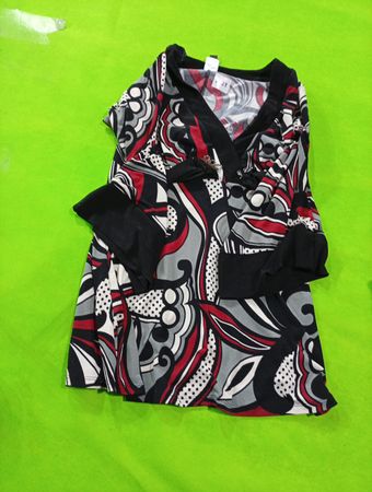 Blouse with Abstract Pattern