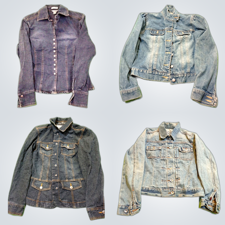 Giubbotto militare in denim Y2K