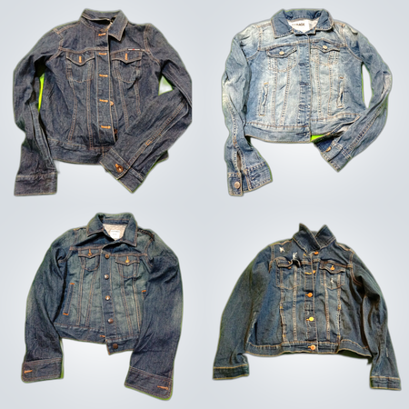 Veste militaire en denim Y2K