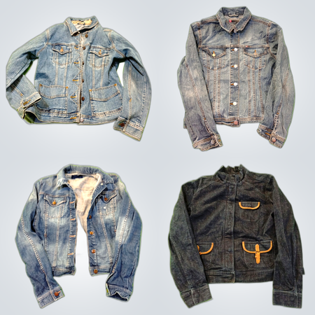 Y2K Racer Denim Jacke