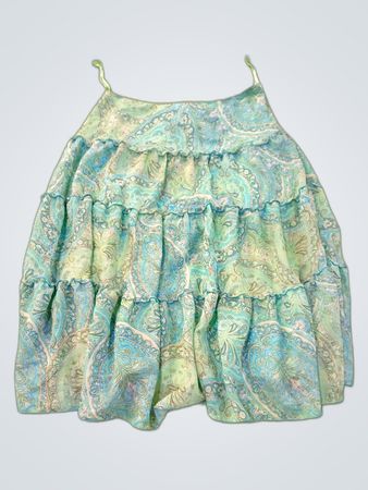 Unbranded gestuften Paisley Minirock