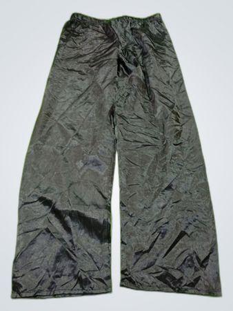 Pantalons larges en satin noir