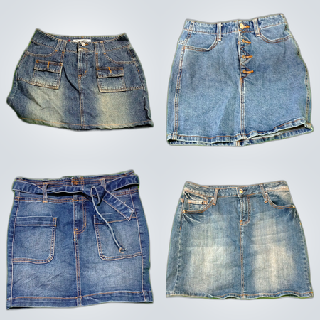 Y2K Denim Mini Skirts