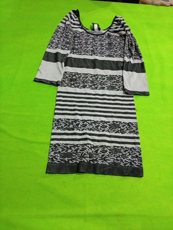 Bebe Striped Knit Mini Dress