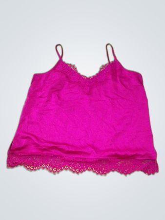 Sloane & Sadie Pink Lace Trim Camisole