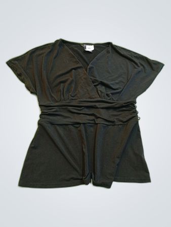 George Black Wrap Blouse
