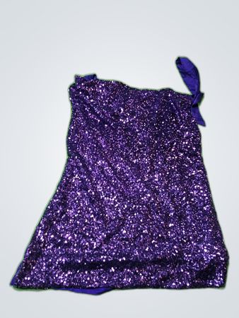 Jennifer Lopez Purple Sequined Party Dress