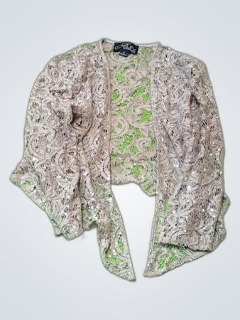 Alex Evenings Pailletten Spitzen Cardigan