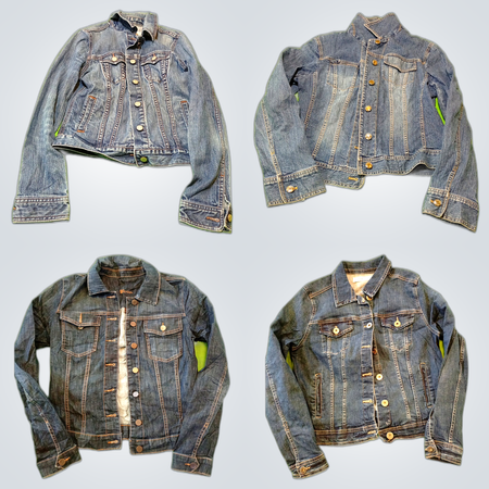 Vestes en jean style militaire