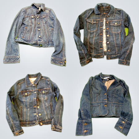 Denim Military Style Jackets