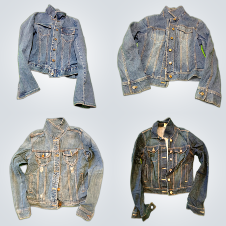 Ensemble de vestes en denim Y2K