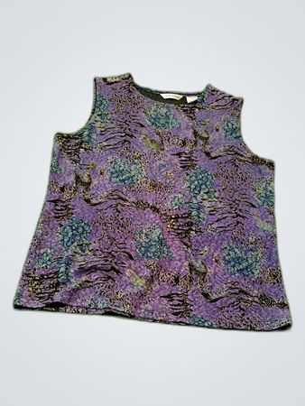 Top floral violet Laura Ashley