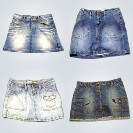 Y2K Denim Mini Skirts