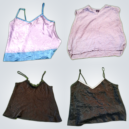 Y2K Stil Satin Camioberteile