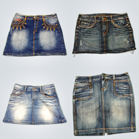 Denim Mini Skirts Bundle