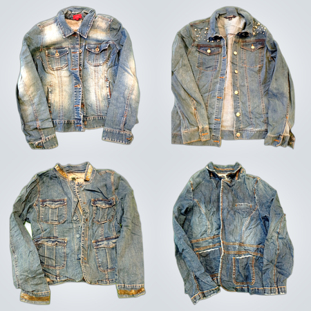 Ensemble de vestes en denim vintage