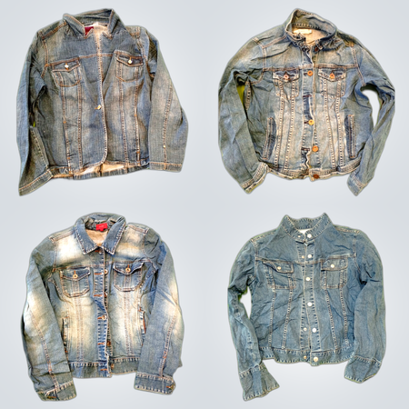 Jeansjacken im Vintage-Stil