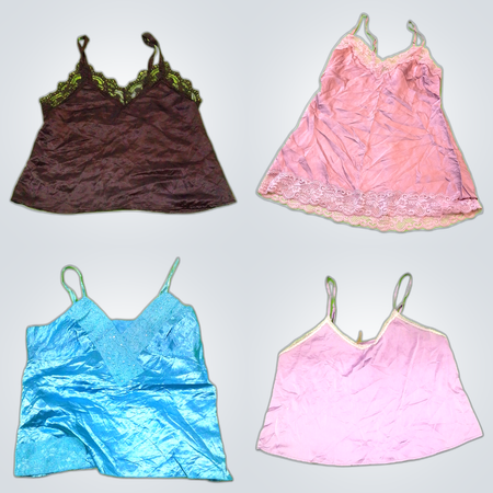 Vintage Lace Trim Camisoles Bundle