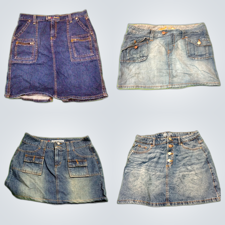 Y2K Denim Mini Skirts