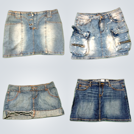 Y2K Denim Mini Skirts