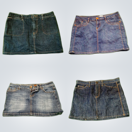 Y2K Denim Mini Skirts