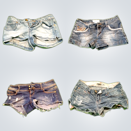 Distressed Vintage Jean Shorts