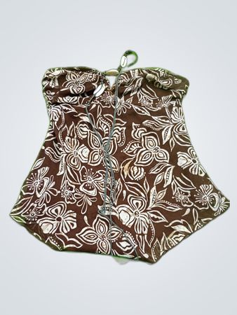 Blumenmuster Bandeau-Oberteil
