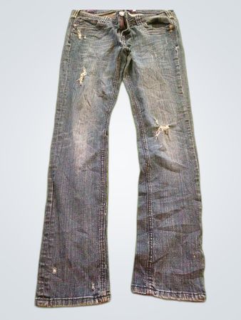 Vigoss Low-Rise Distressed Jeans