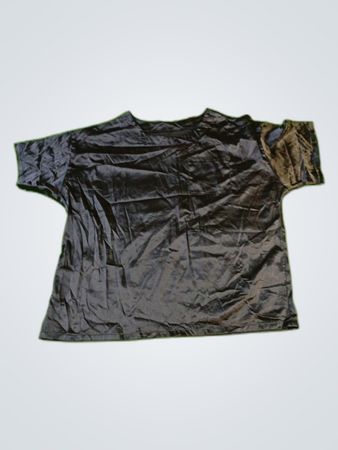 Black Satin Blouse