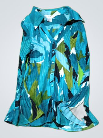 L.B. Printed Long Sleeve Blouse