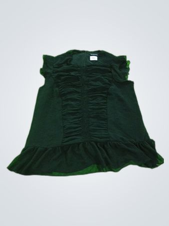 Who What Wear Black Ruffle Blouse