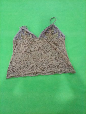 Unbranded Lace Trim Leopard Print Camisole Top