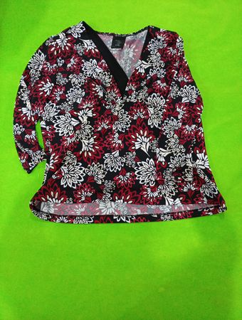 Blouse with Floral Pattern