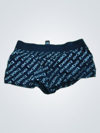 Bebe Black Logo Print Sleep Shorts