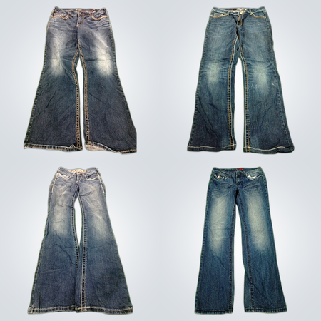 Y2Kブートカットジーンズバンドル