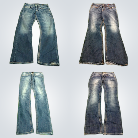 Conjunto de Jeans Bootcut Y2K