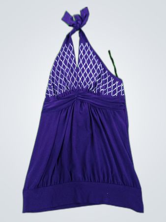 Solar Purple Halter Neck Top