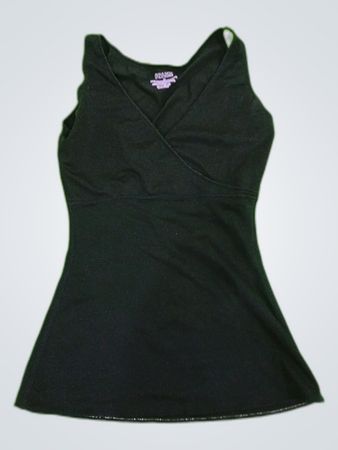 Spanx Schwarzes Basic-Top