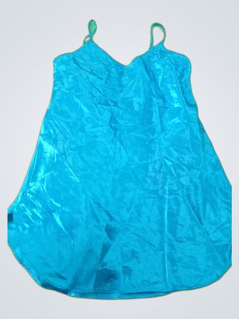 Unbranded Blue Satin Slip Dress