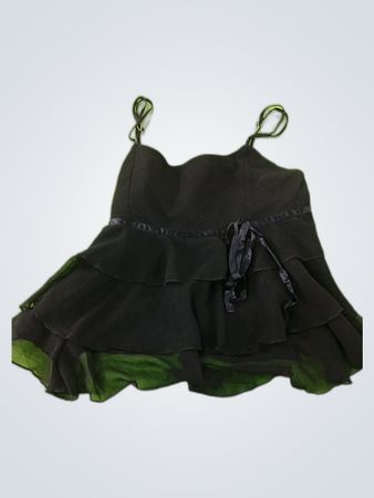 Periscope Black Ruffle Blouse