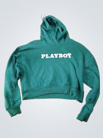 Playboy Cropped Hoodie