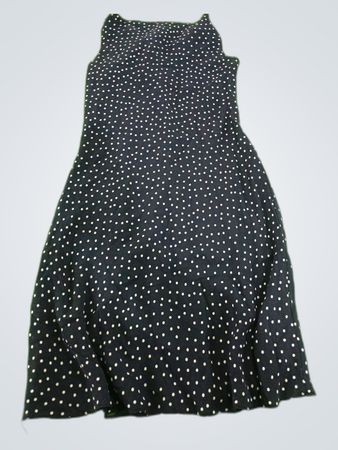 H&M Black Polka Dot Sleeveless Mini Dress