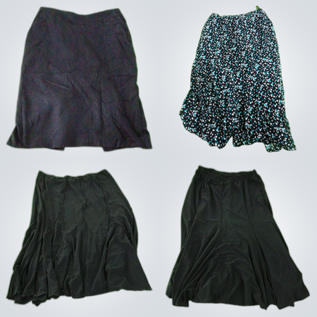 Vintage Skirt Bundle: Bebe, East 5th & More Black Red Mini Midi Skirts