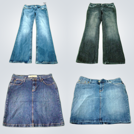 Y2K Denim Mini Skirts