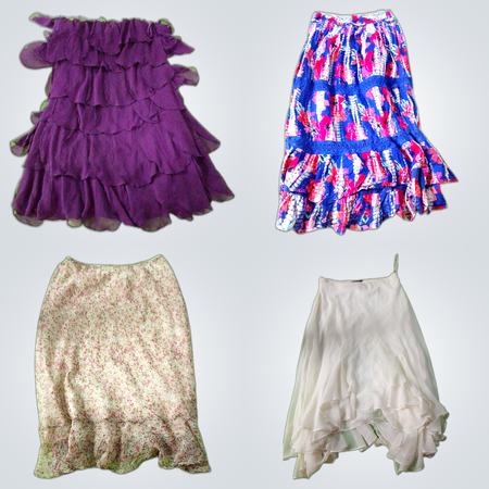 Y2K Ruffle Skirt
