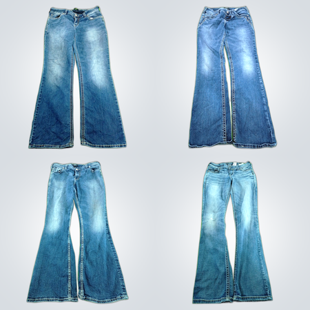 Silver Y2K Jean Bundle