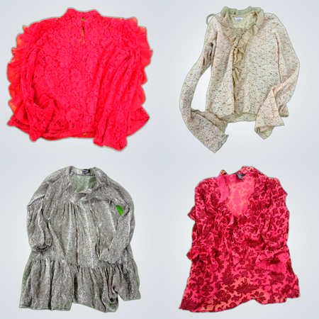 Bundles de blouses à volants Y2k