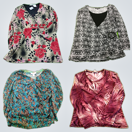 Y2K Blouses Floral Print